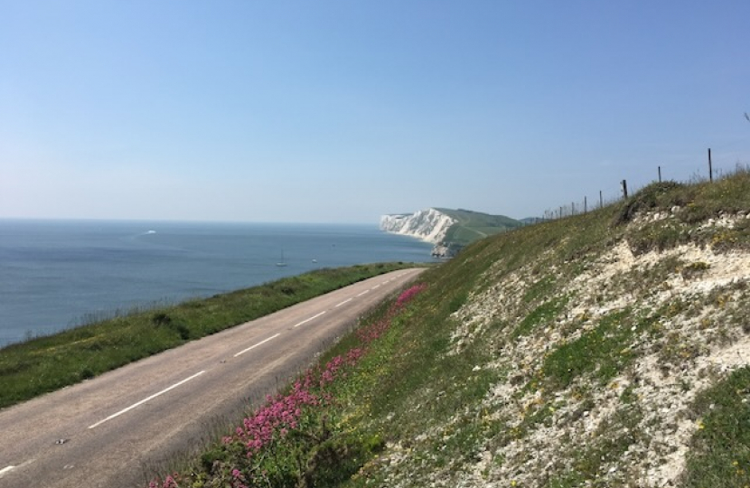 Military Road heading to Freshwater Bay